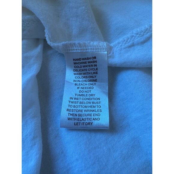 VTG 00s Derek Heart Womens White Babydoll Dress Sz M Y2K Boho Festival Retro - Picture 10 of 10